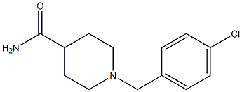 1-(4-chlorobenzyl)-4-piperidinecarboxamide 结构式