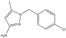 1-(4-chlorobenzyl)-5-methyl-1H-pyrazol-3-amine 结构式