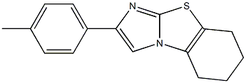 2-(4-methylphenyl)-5,6,7,8-tetrahydroimidazo[2,1-b][1,3]benzothiazole 结构式