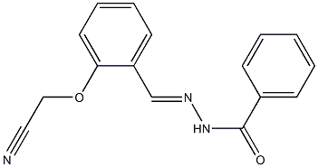 N'-[2-(cyanomethoxy)benzylidene]benzohydrazide 结构式
