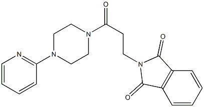 2-[3-oxo-3-(4-pyridin-2-ylpiperazin-1-yl)propyl]-1H-isoindole-1,3(2H)-dione 结构式