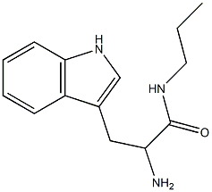 2-amino-3-(1H-indol-3-yl)-N-propylpropanamide 结构式