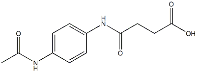 4-[4-(acetylamino)anilino]-4-oxobutanoic acid 结构式