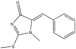 5-benzylidene-1-methyl-2-(methylsulfanyl)-1,5-dihydro-4H-imidazol-4-one 结构式