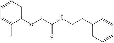 2-(2-methylphenoxy)-N-(2-phenylethyl)acetamide 结构式