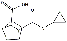 3-[(cyclopropylamino)carbonyl]bicyclo[2.2.1]heptane-2-carboxylic acid 结构式