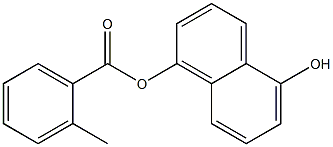 5-hydroxy-1-naphthyl 2-methylbenzoate 结构式