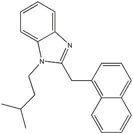 1-isopentyl-2-(1-naphthylmethyl)-1H-benzimidazole 结构式