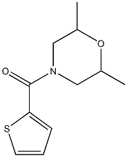 2,6-dimethyl-4-(2-thienylcarbonyl)morpholine 结构式