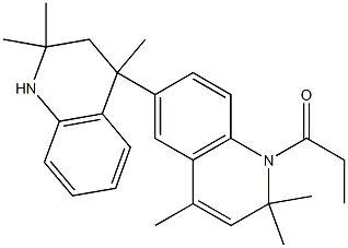 2,2,2',2',4,4'-hexamethyl-1'-propionyl-1,1',2,2',3,4-hexahydro-4,6'-biquinoline 结构式