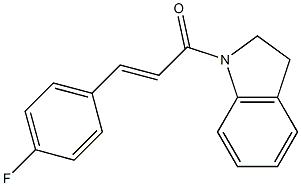 1-[3-(4-fluorophenyl)acryloyl]indoline 结构式