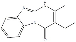 3-ethyl-2-methylpyrimido[1,2-a]benzimidazol-4(1H)-one 结构式