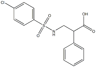 N-[(4-chlorophenyl)sulfonyl]-3-phenyl-beta-alanine 结构式