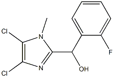 (4,5-dichloro-1-methyl-1H-imidazol-2-yl)(2-fluorophenyl)methanol 结构式