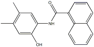 N-(2-hydroxy-4,5-dimethylphenyl)-1-naphthamide 结构式