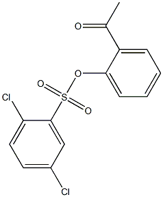 2-acetylphenyl 2,5-dichlorobenzenesulfonate 结构式