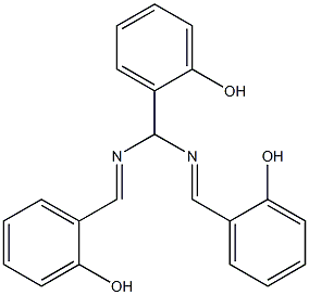2-{bis[(2-hydroxybenzylidene)amino]methyl}phenol 结构式