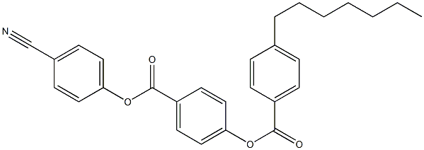 4-cyanophenyl 4-[(4-heptylbenzoyl)oxy]benzoate 结构式