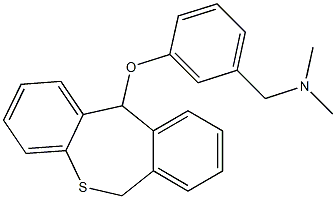 [3-(6,11-dihydrodibenzo[b,e]thiepin-11-yloxy)phenyl]-N,N-dimethylmethanamine 结构式