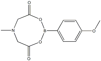 4-甲氧基苯硼酸甲基亚氨基二乙酸酯 结构式