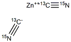 Zinc  cyanide-13C2,  15N2 结构式