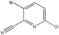 3-Bromo-6-chloropyridine-2-carbonitrile 结构式