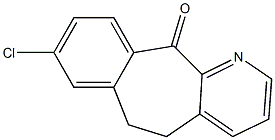 8-chloro-6,11-dihydro-5H-benzo[5,6]cyclohepta[1,2-B]pyridin-11-one. 结构式