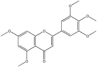 5,7,3',4',5'-五甲氧基黄酮 结构式
