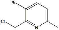 3-bromo-2-(chloromethyl)-6-methylpyridine 结构式