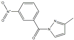 (3-methyl-1H-pyrazol-1-yl)(3-nitrophenyl)methanone 结构式