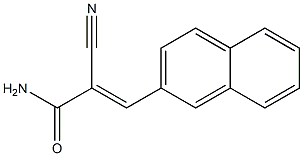 (E)-2-cyano-3-(2-naphthyl)-2-propenamide 结构式