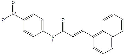 (E)-3-(1-naphthyl)-N-(4-nitrophenyl)-2-propenamide 结构式