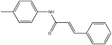 (E)-N-(4-methylphenyl)-3-phenyl-2-propenamide 结构式
