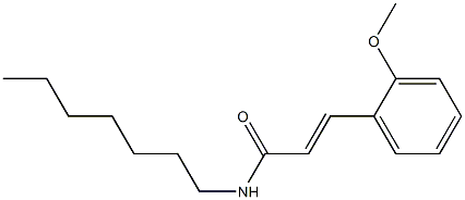 (E)-N-heptyl-3-(2-methoxyphenyl)-2-propenamide 结构式