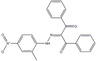 1,3-diphenyl-1,2,3-propanetrione 2-[N-(2-methyl-4-nitrophenyl)hydrazone] 结构式