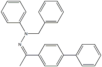 1-[1,1'-biphenyl]-4-yl-1-ethanone N-benzyl-N-phenylhydrazone 结构式