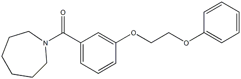 1-azepanyl[3-(2-phenoxyethoxy)phenyl]methanone 结构式