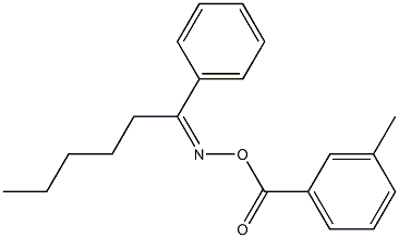 N-[(3-methylbenzoyl)oxy]-N-[(Z)-1-phenylhexylidene]amine 结构式