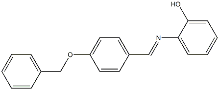 2-({(E)-[4-(benzyloxy)phenyl]methylidene}amino)phenol 结构式