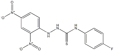 2-(2,4-dinitrophenyl)-N-(4-fluorophenyl)-1-hydrazinecarbothioamide 结构式