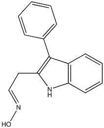 2-(3-phenyl-1H-indol-2-yl)acetaldehyde oxime 结构式