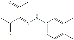 2,3,4-pentanetrione 3-[N-(3,4-dimethylphenyl)hydrazone] 结构式