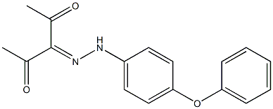 2,3,4-pentanetrione 3-[N-(4-phenoxyphenyl)hydrazone] 结构式