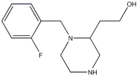 2-[1-(2-fluorobenzyl)-2-piperazinyl]-1-ethanol 结构式