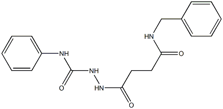 2-[4-(benzylamino)-4-oxobutanoyl]-N-phenyl-1-hydrazinecarboxamide 结构式