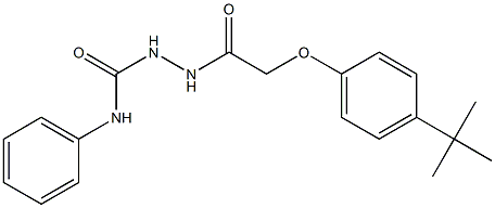 2-{2-[4-(tert-butyl)phenoxy]acetyl}-N-phenyl-1-hydrazinecarboxamide 结构式