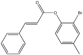 2-bromo-4-methylphenyl (E)-3-phenyl-2-propenoate 结构式