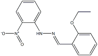 2-ethoxybenzaldehyde N-(2-nitrophenyl)hydrazone 结构式