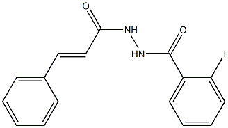 2-iodo-N'-[(E)-3-phenyl-2-propenoyl]benzohydrazide 结构式