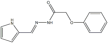 2-phenoxy-N'-[(E)-1H-pyrrol-2-ylmethylidene]acetohydrazide 结构式